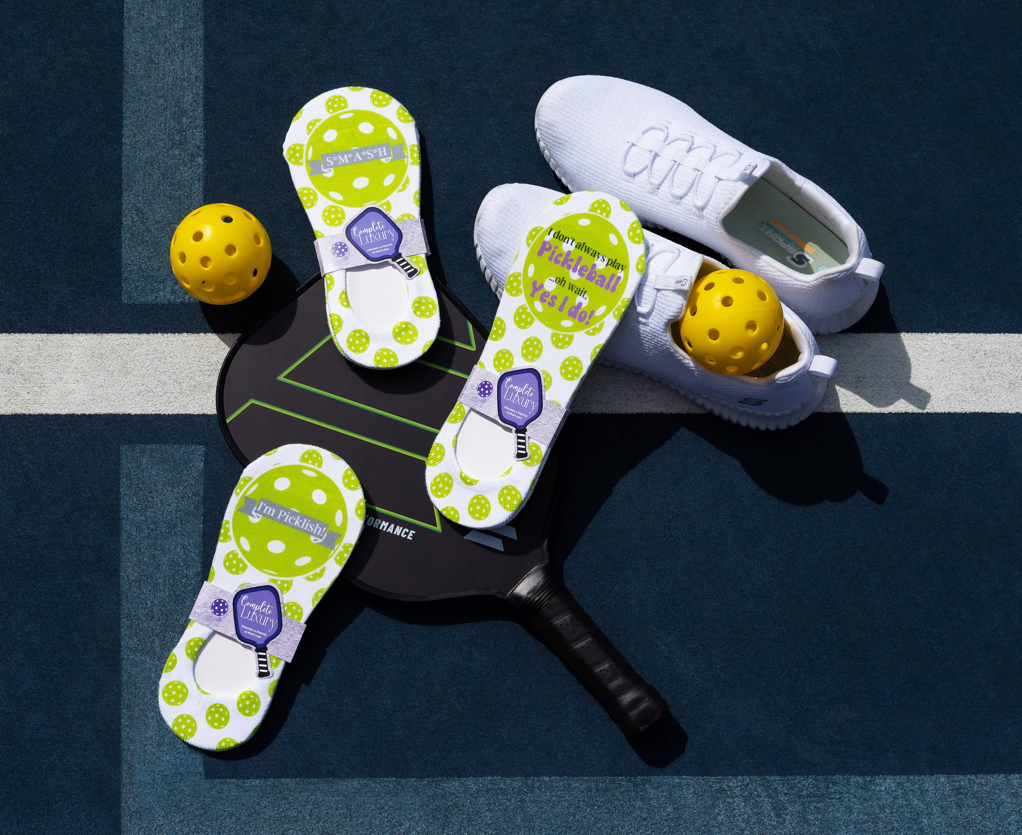 Complete Luxury – wholesale Strumpor - Dam – No-Show strumpor Pickleball SMASH för kvinnor4