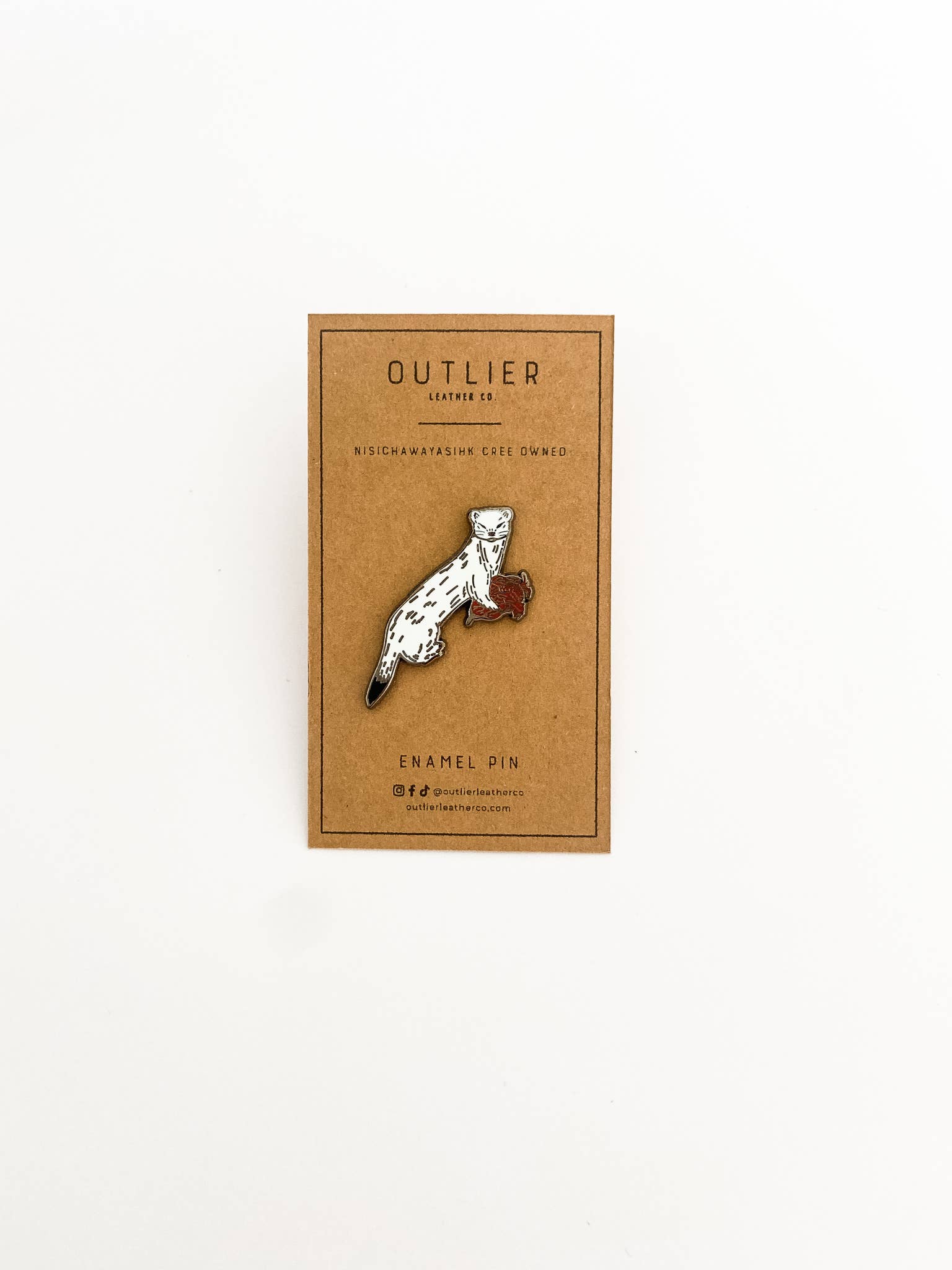 After Hours Creative - Wholesale Lapel Pin/Button - Outlier - Weasel Enamel Pin