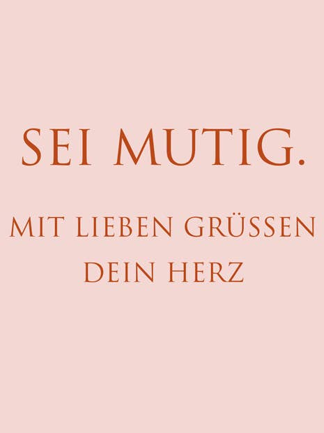 Postcard "Be brave." for wholesale by WUNDERWORT by Angela Gwinner