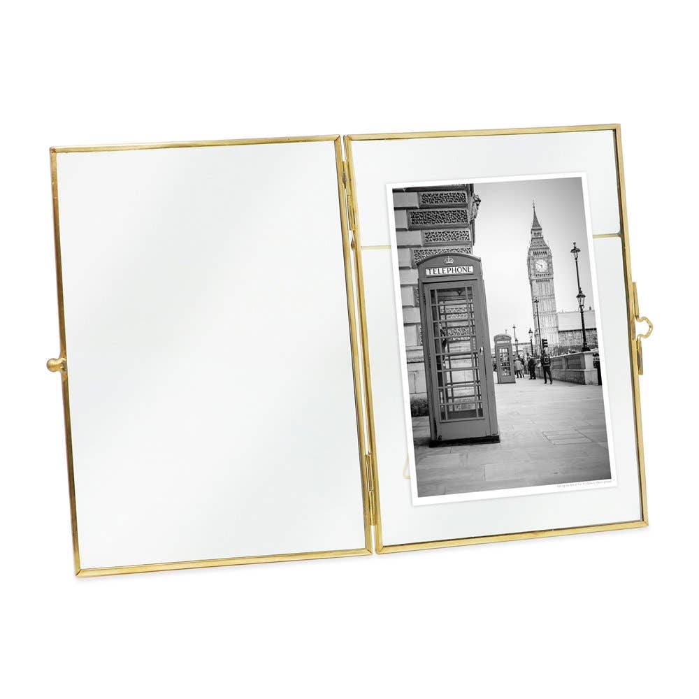 Isaac Jacobs International - Wholesale Picture Frame - Isaac Jacobs Metal Floating Photo Frame w/ Locket Bead Clasp13