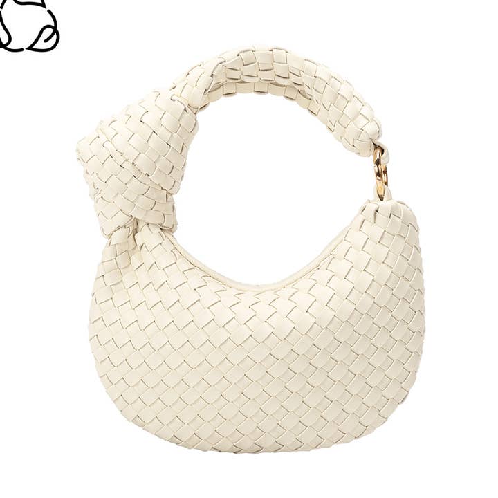 Brigitte Ivory Recycled Vegan Bag Charm for wholesale by Melie Bianco