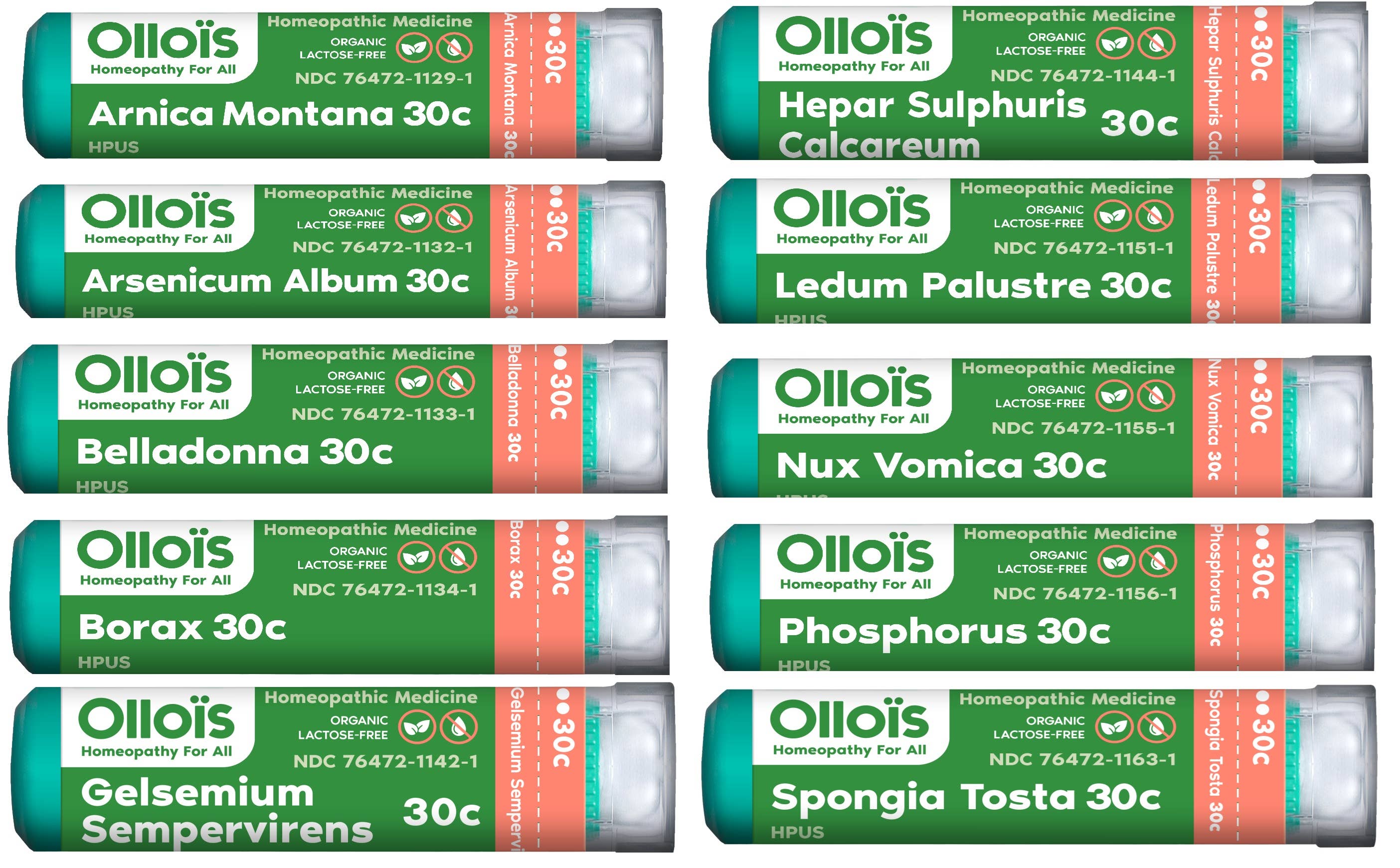 Ollois - Wholesale Oral Supplement/Vitamin - OlloKit Essentials - 10 Homeopathic Remedies3