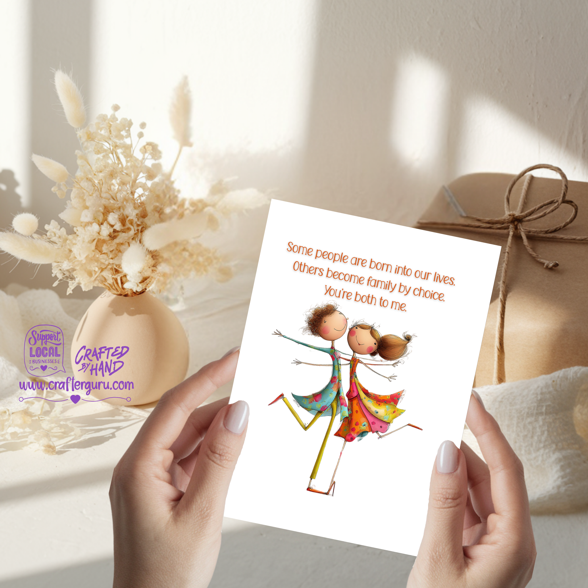 Crafter Guru Shop - Wholesale Friendship Card - You’re My Chosen Family -  Greeting Card VGC-0171