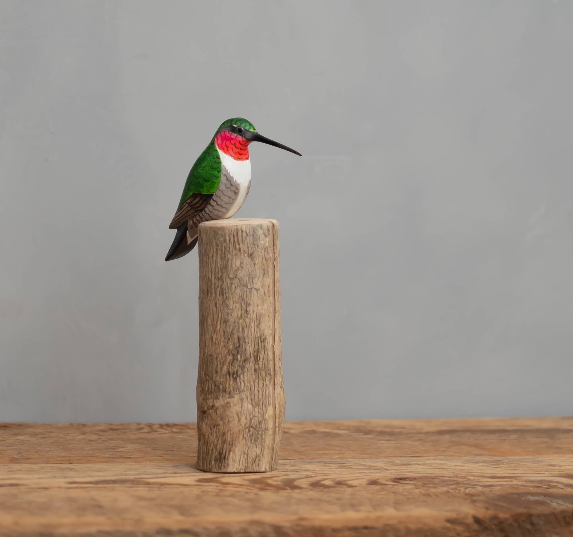 Aviologie - Wholesale Decorative Figurine - Humming Bird -Perched - 7.5"H -Wooden Ornament0