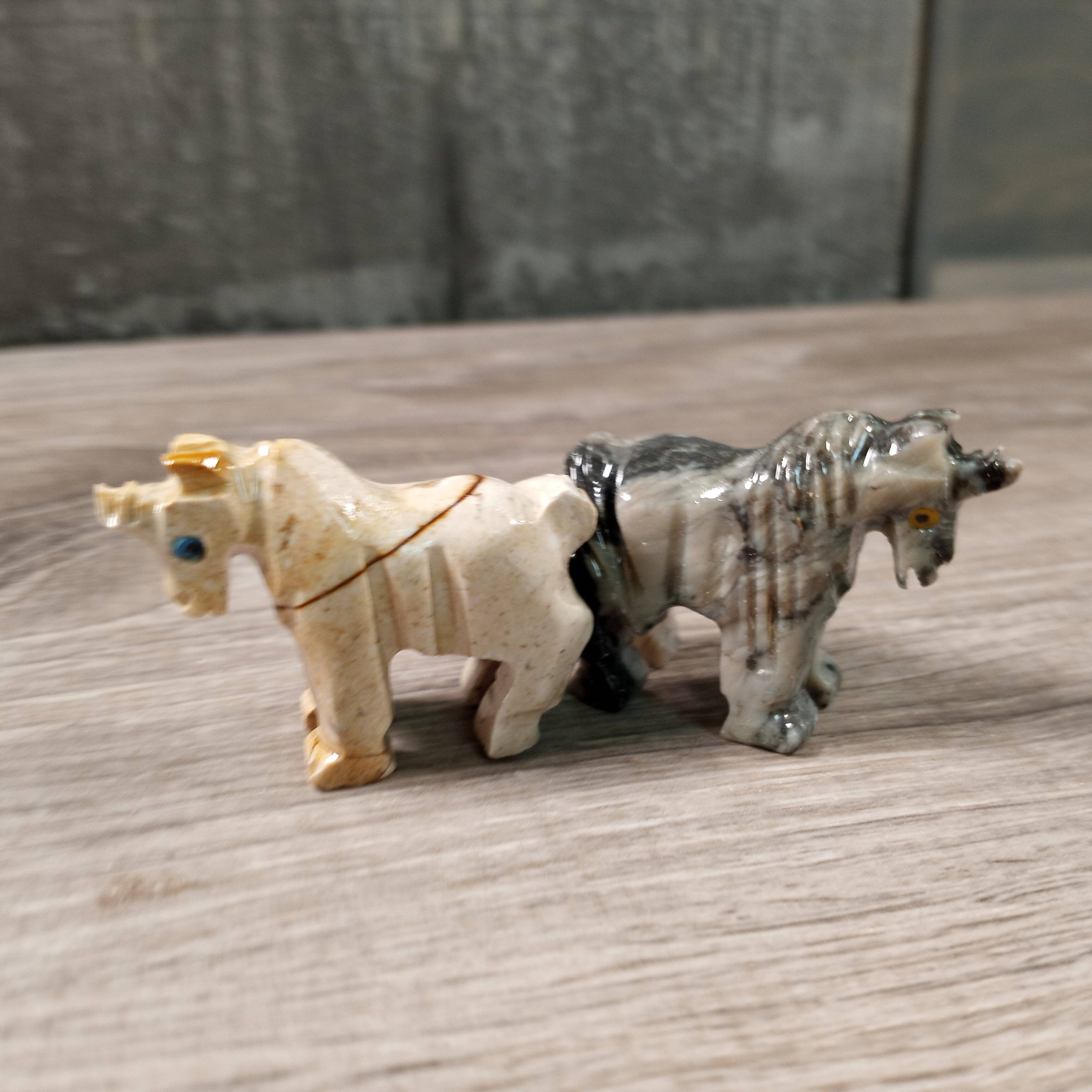 Keystone Crystals – wholesale Dekorativ statyett – Soapstone-djur48