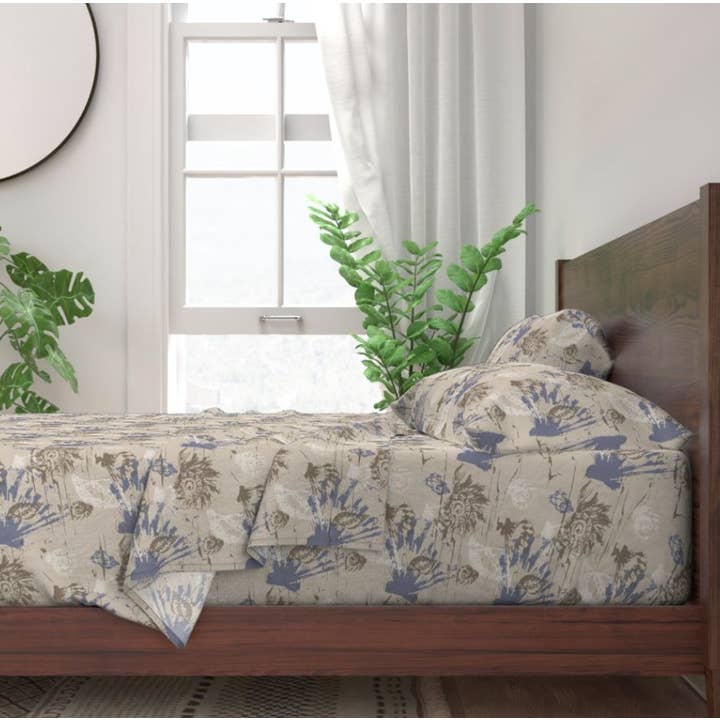 Fox & Willow Design Studio – wholesale Sheet set – Seashells by the Shore Sheets