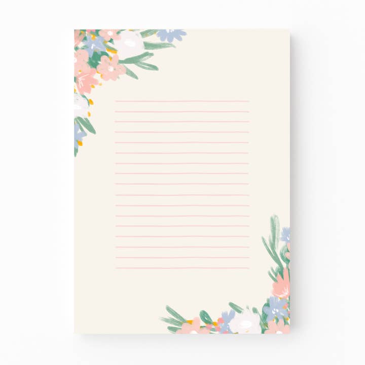 Daily Floral Notepad for wholesale by Olive and Lu Paper