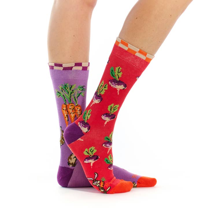 Rabbit sock - mismatched - 35/38 - 39/42 - 43/46 for wholesale by Ruban Rouge