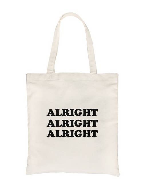 Alright Canvas Bag for wholesale by 365 In Love