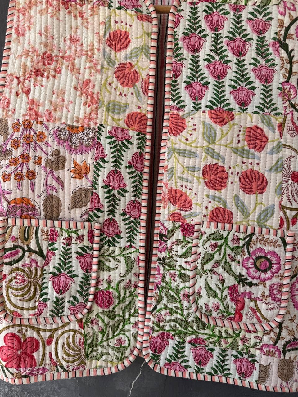 bhavnas boutique - Wholesale Jacket - Women's - Coat Quilted Sleeveless Vest Pure Cotton Patchwork Waistcoat7