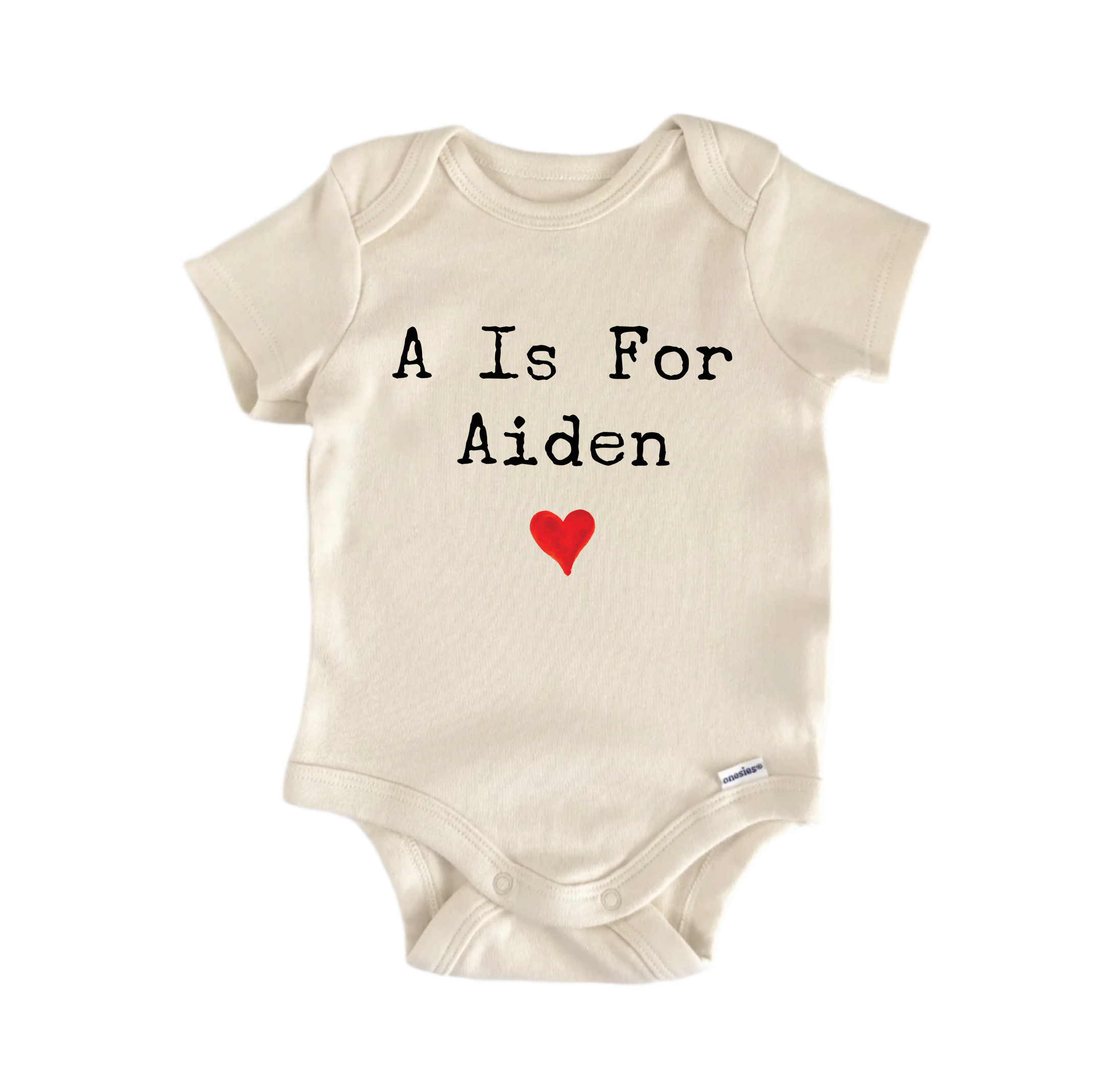 North Fork Forager LLC - Wholesale Bodysuit (Non-Footed) - Baby - A Is For Aiden - Baby Bodysuit0