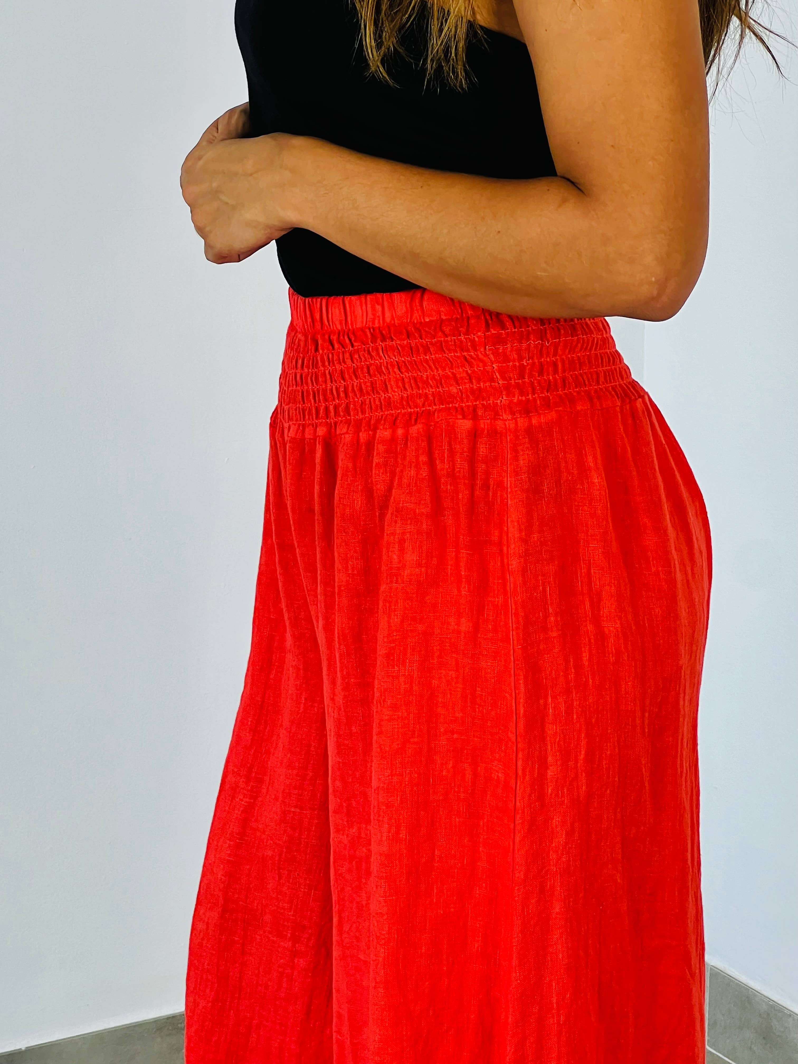 Linen & More – wholesale Pants – Women's – REF 30201 WIDE LEG LINEN PANTS 100%18