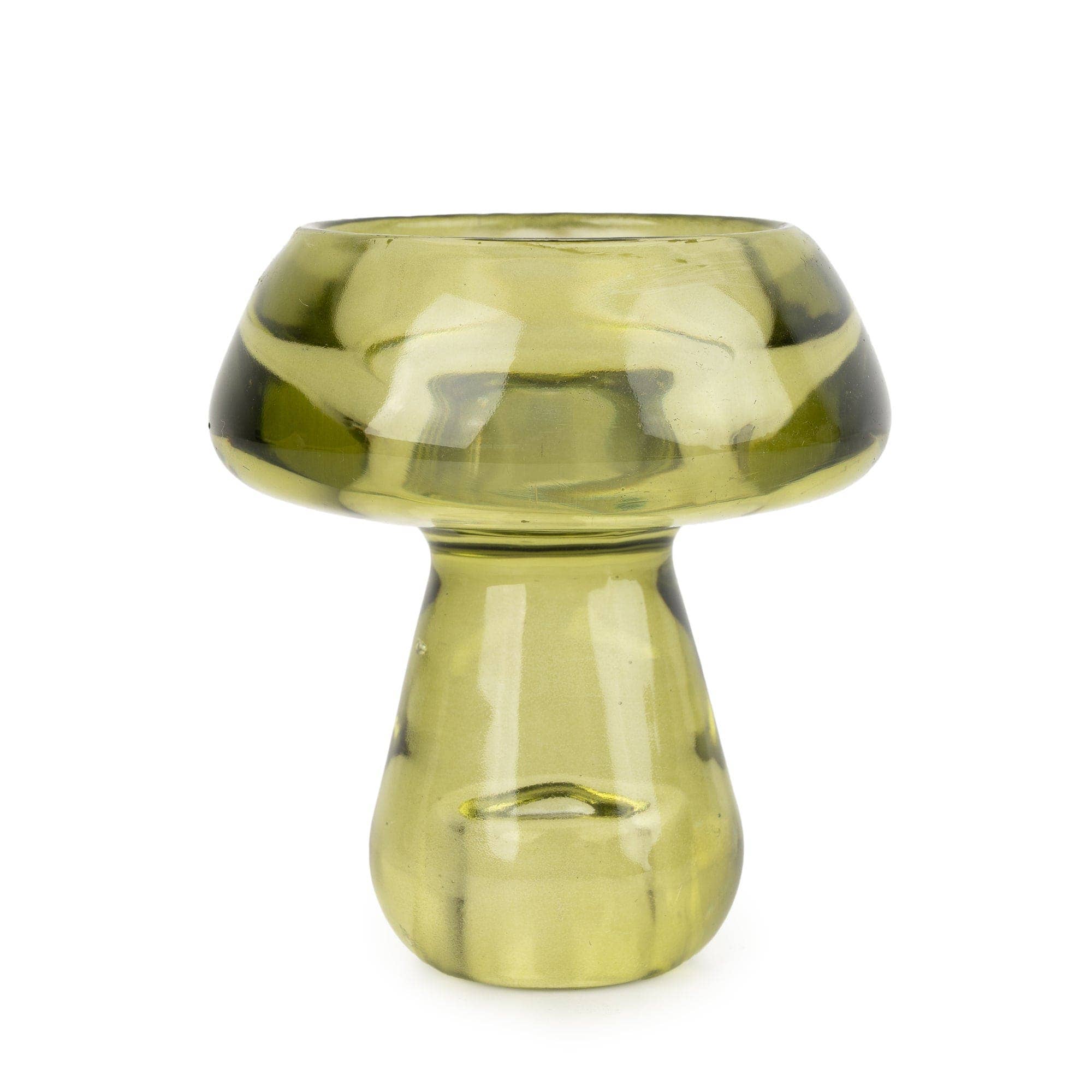 Candlelight Products Ltd – wholesale Candle holder – Small Mushroom Tealight Holder - Green 6pk0