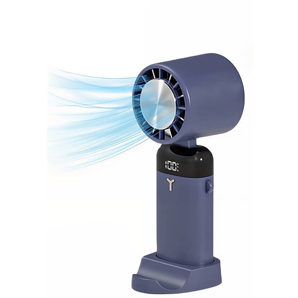 Showcase - Wholesale Handheld Electric Fan - Cool Chill Fan with Ice Plate Blue14