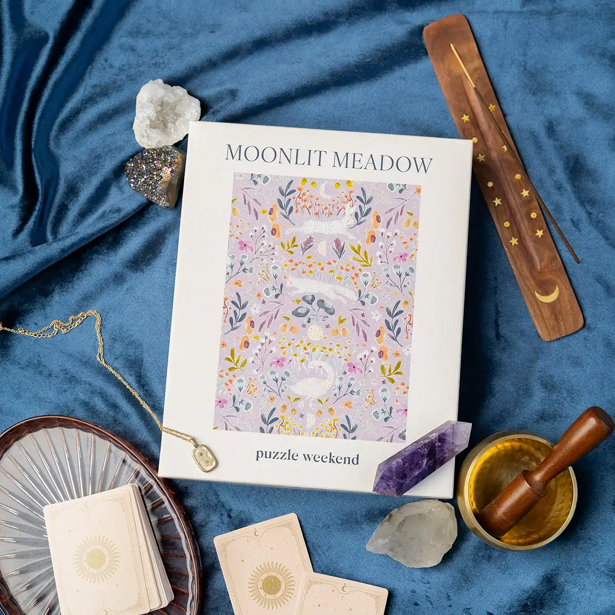 Puzzle Weekend – wholesale Puzzle – Adult – Moonlit Meadow 1000 Piece Jigsaw Puzzle1