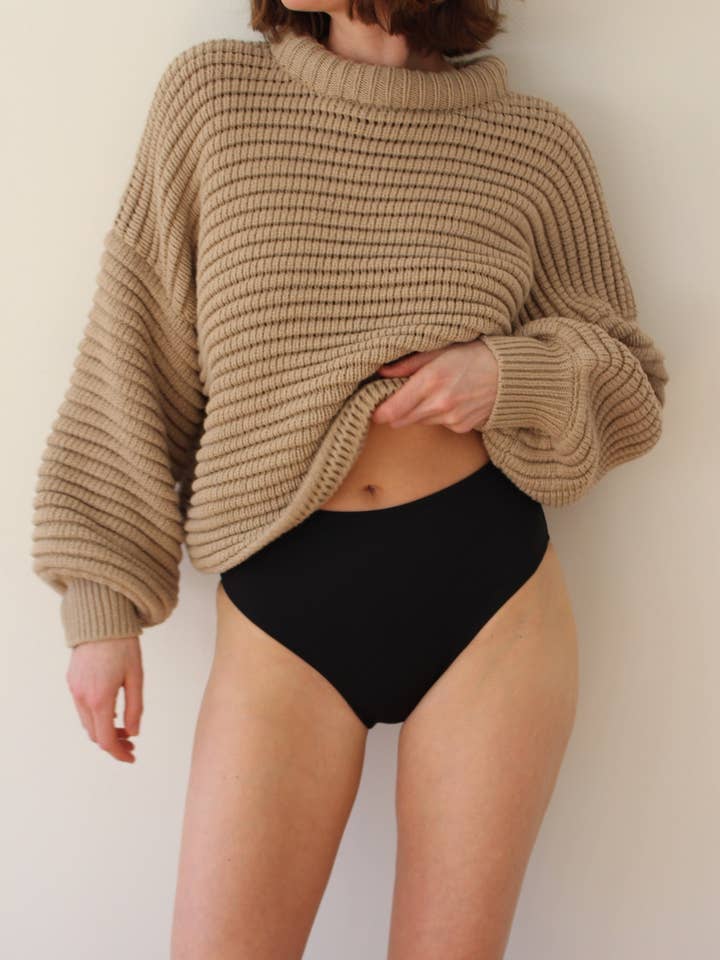 Bas de maillot de bain taille haute Peyton pour la vente par Na Nin