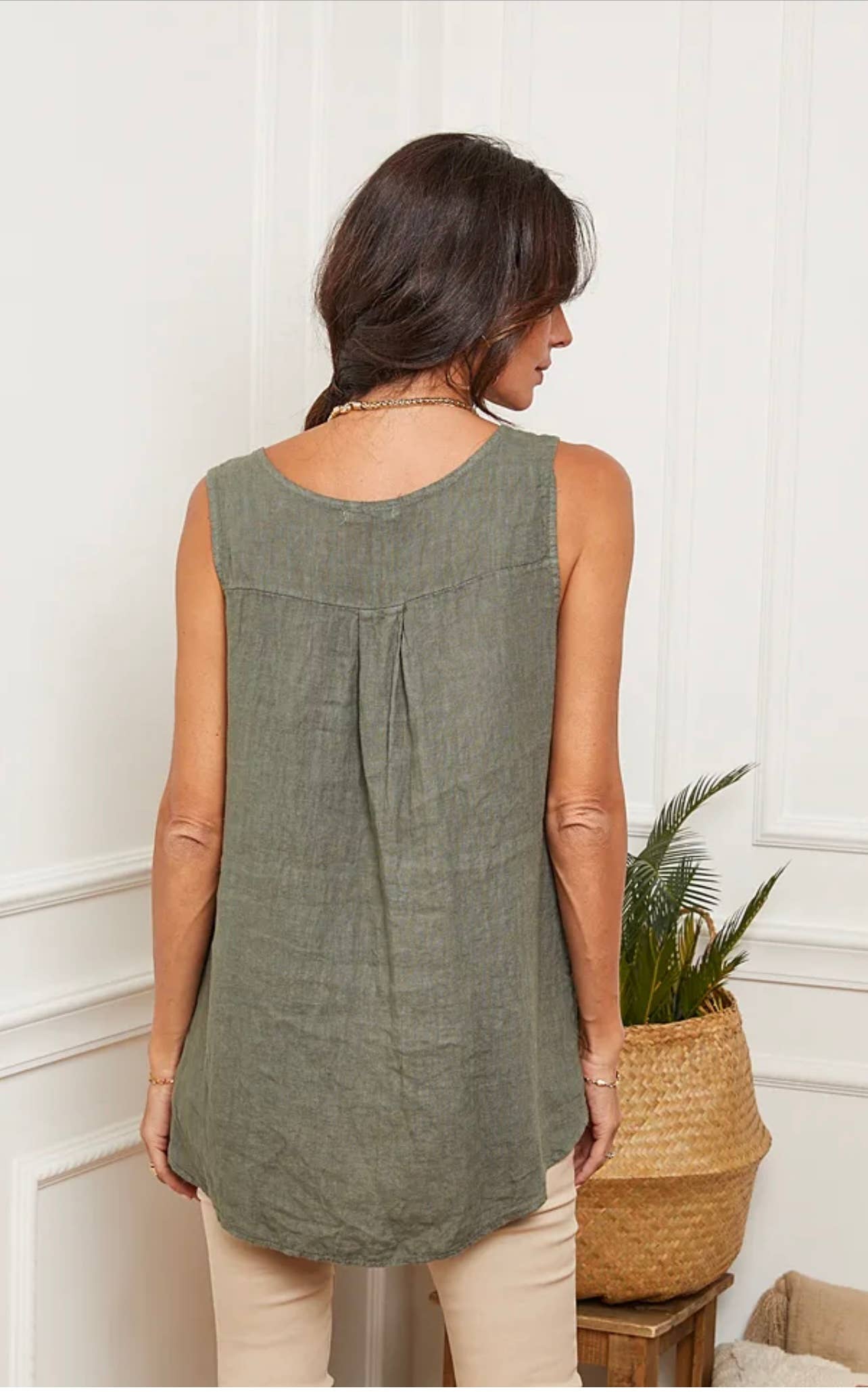 LÉA & LUC - Wholesale Tunic - Women's - 100% Linen Tank Top REF. 3800945