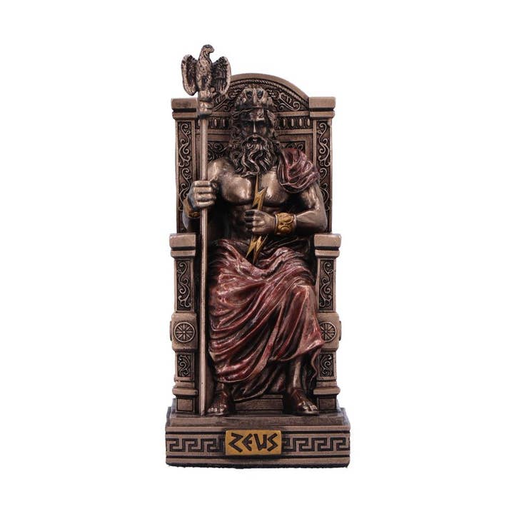 Zeus God of the Sky Bronze Figurine 8.5cm for wholesale by WONDER IMPORTS AUSTRALIA