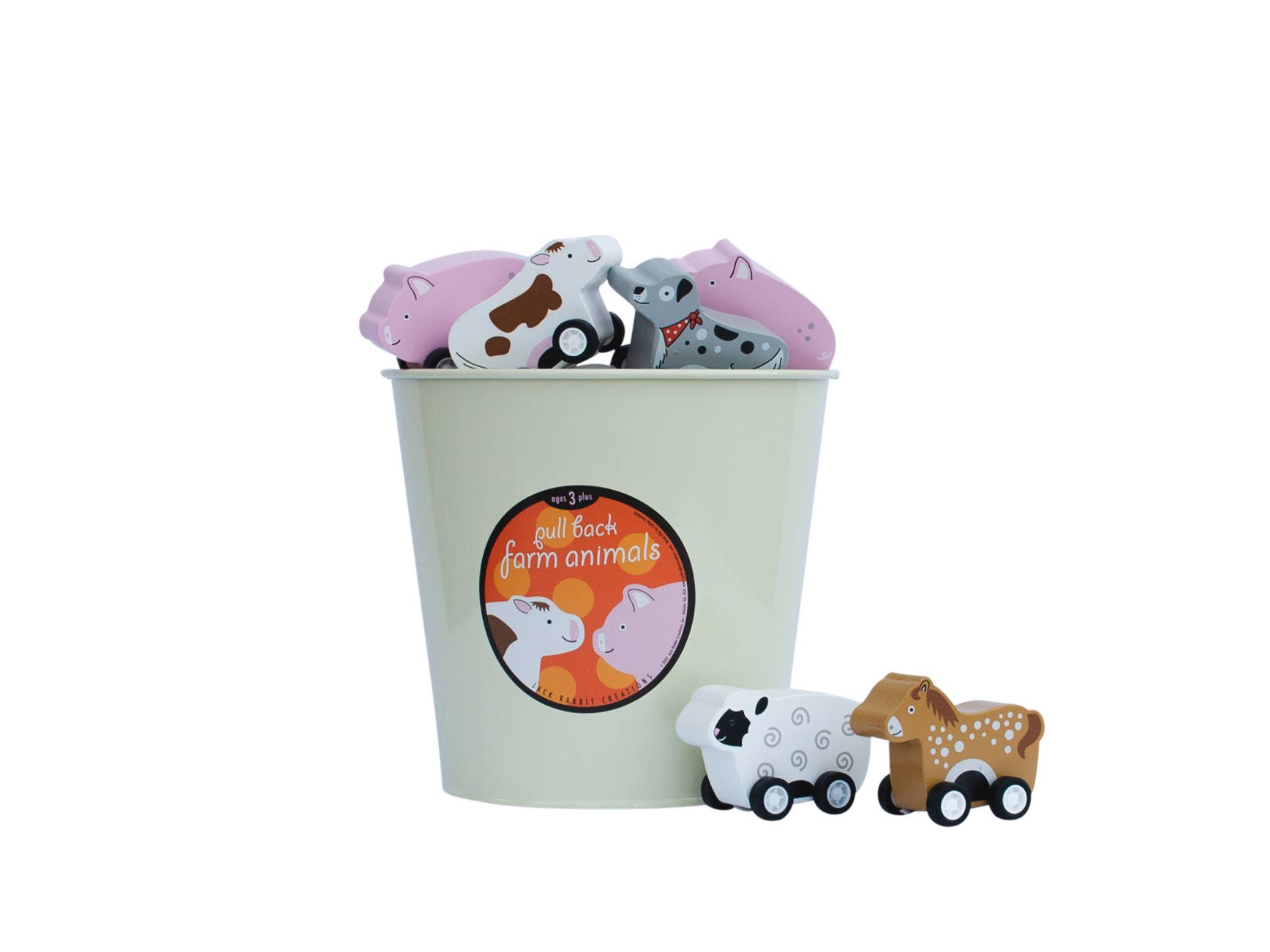 Jack Rabbit Creations - Vente Lot de jouets – enfant - Recharge Pull Back Barnyard Animals, lot de 203