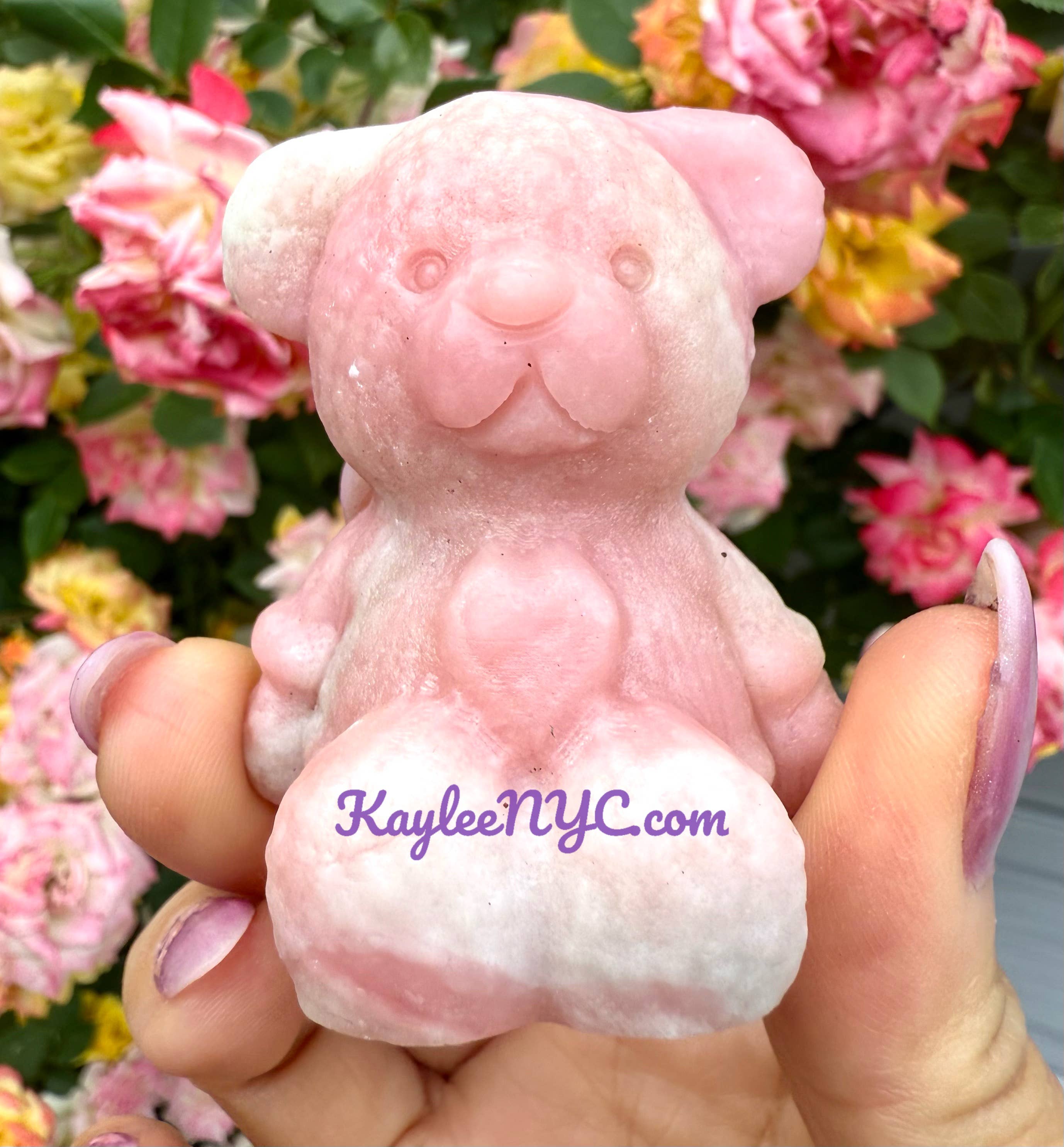 KayleeNYC – Engroshandel Spirituelle sten og krystaller – 6 cm naturlige krystalteddybjørne med helende energi7
