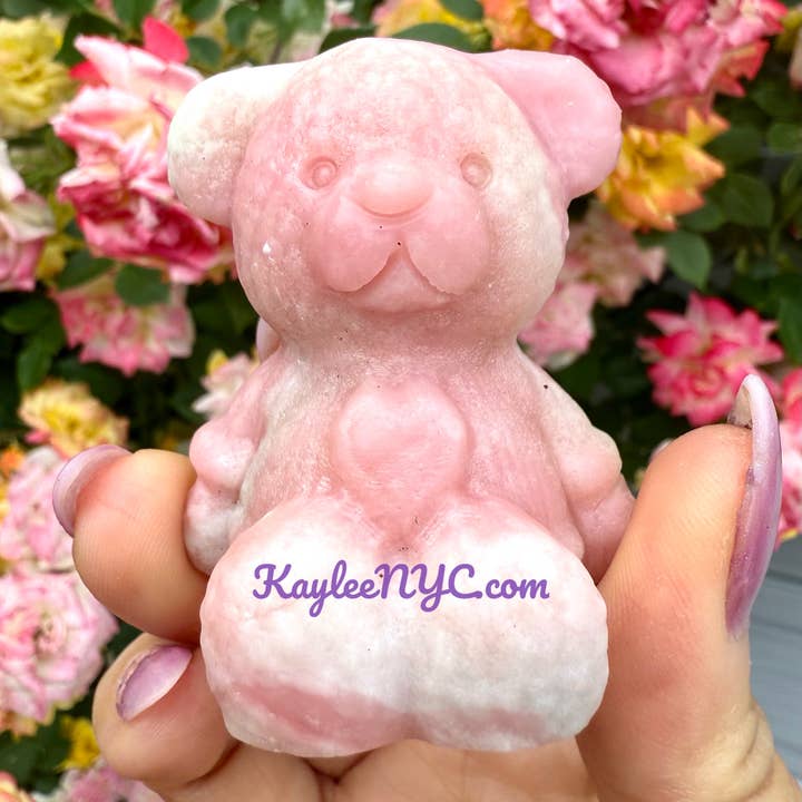 KayleeNYC – Engroshandel Spirituelle sten og krystaller – 6 cm naturlige krystalteddybjørne med helende energi7
