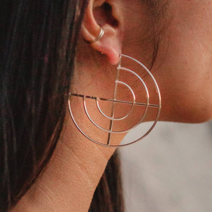 Hamaila - Wholesale Hoop Earrings - Makli Hoop Earrings