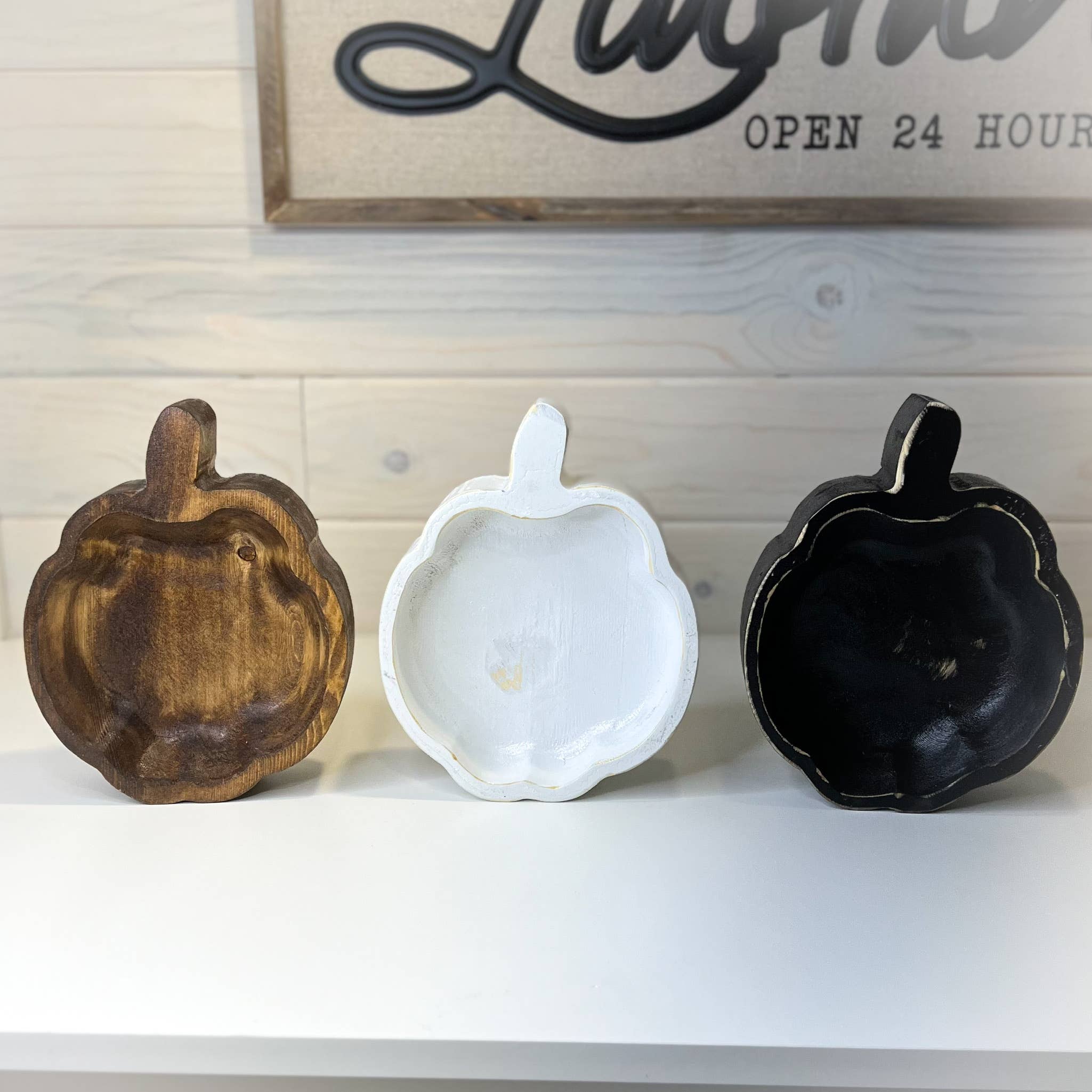 Wood Bowl Candle Supply - Wholesale Candle Holder - Pumpkin Farmhouse Safe Candle Ready Rustic Wood Dough Bowls10