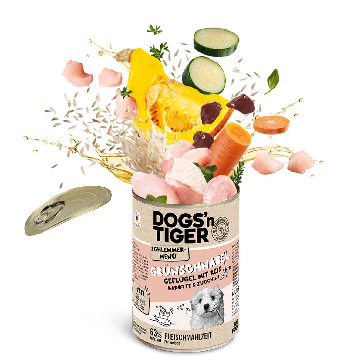 Dogs’n Tiger - Wholesale Pet Food - Dog - Dogs'n Tiger Junior Greenbill Poultry Dog Food2