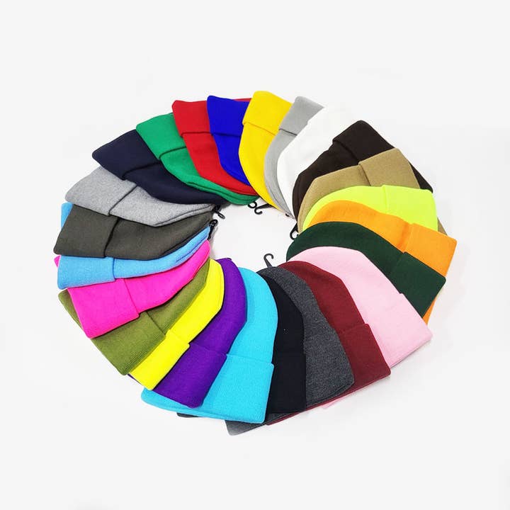 Funteze - Wholesale Beanie - Unisex - Solid Color Long Beanie