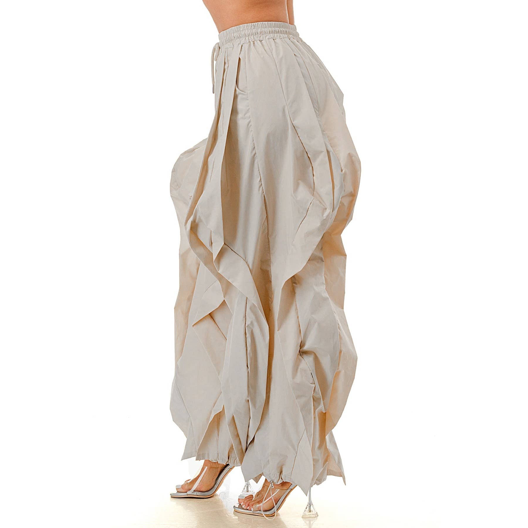 DORCAS – Engroshandel Bukser - Dame – Plus oversized bredbenede joggerbukser med flæser12