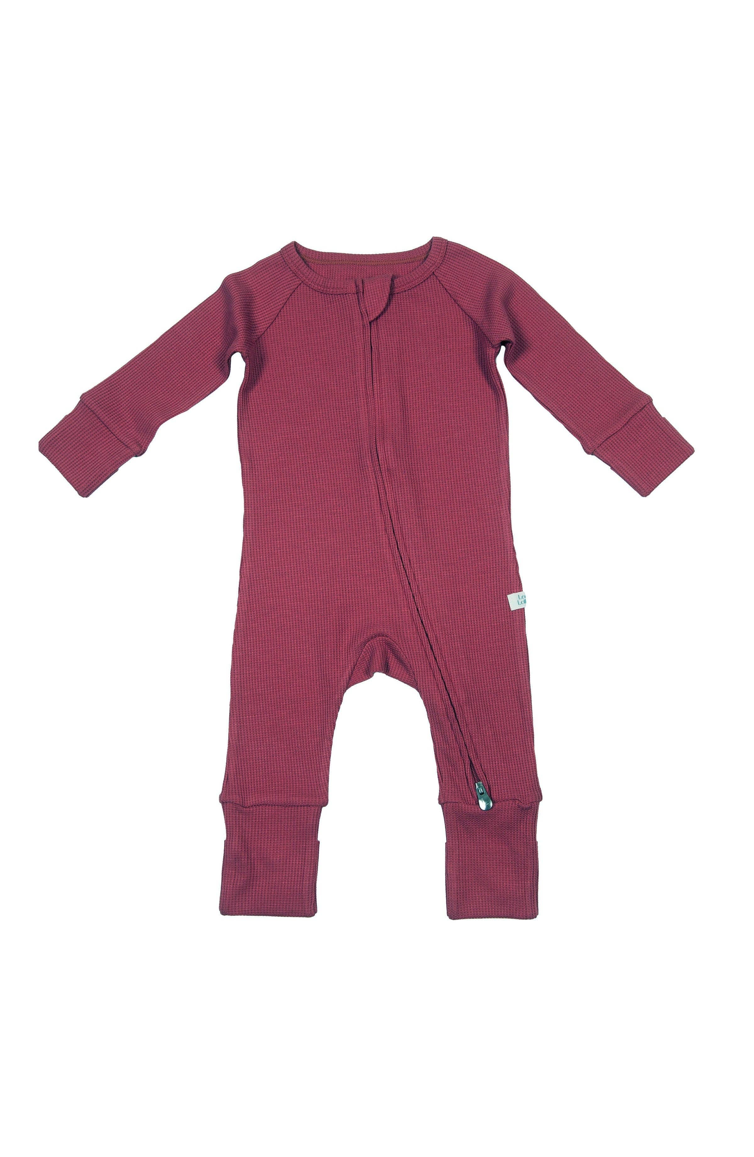 Loulou Lollipop - Wholesale Sleepsuit - Baby - Waffle Sleeper - Mauvewood0