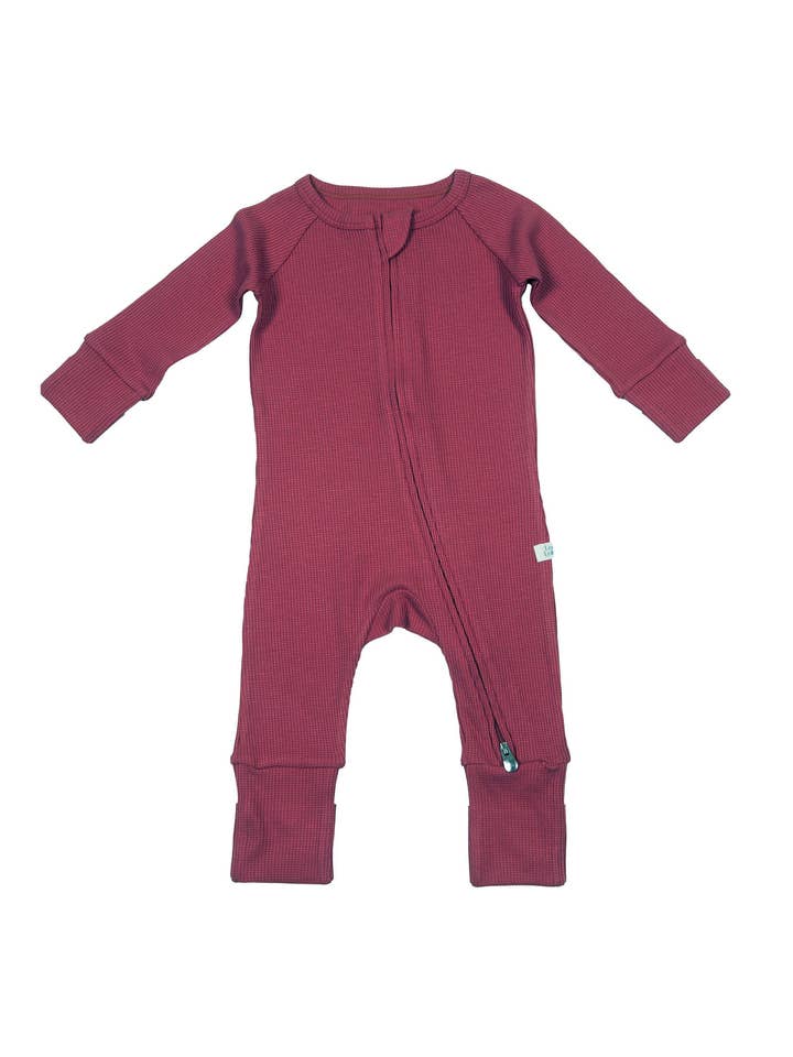 Loulou Lollipop - Wholesale Sleepsuit - Baby - Waffle Sleeper - Mauvewood