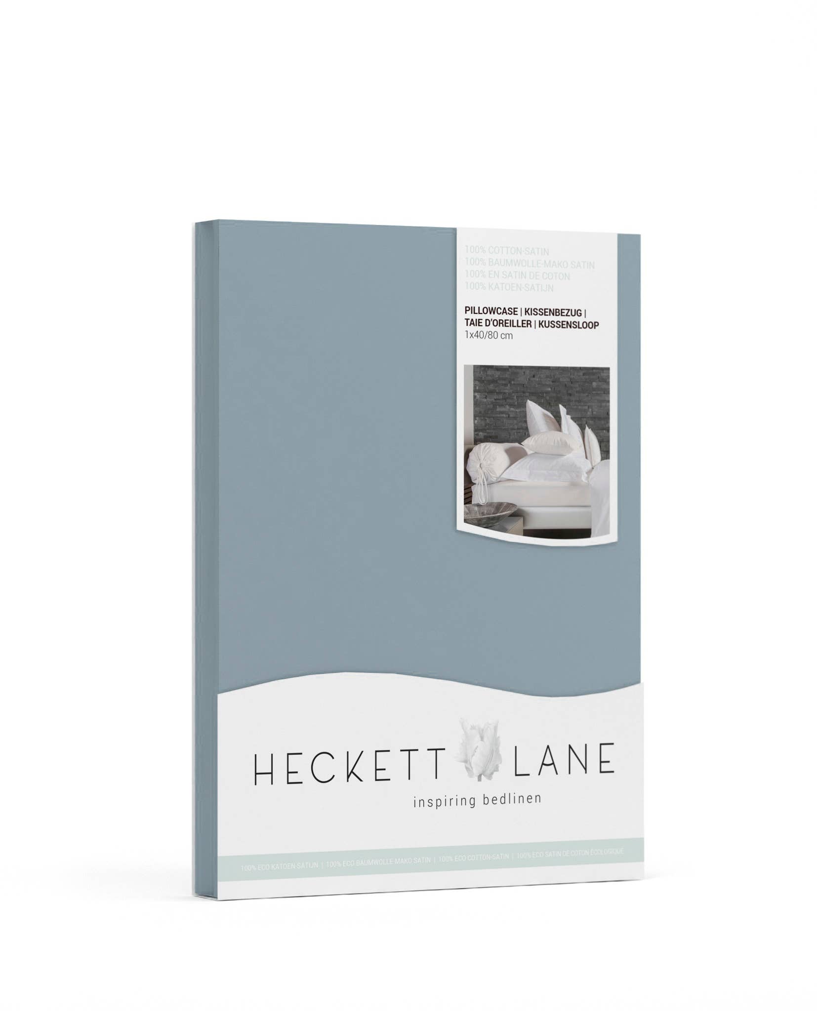 Heckettlane – wholesale Örngott – Elementi Örngott 40x80 Colonial Blue1