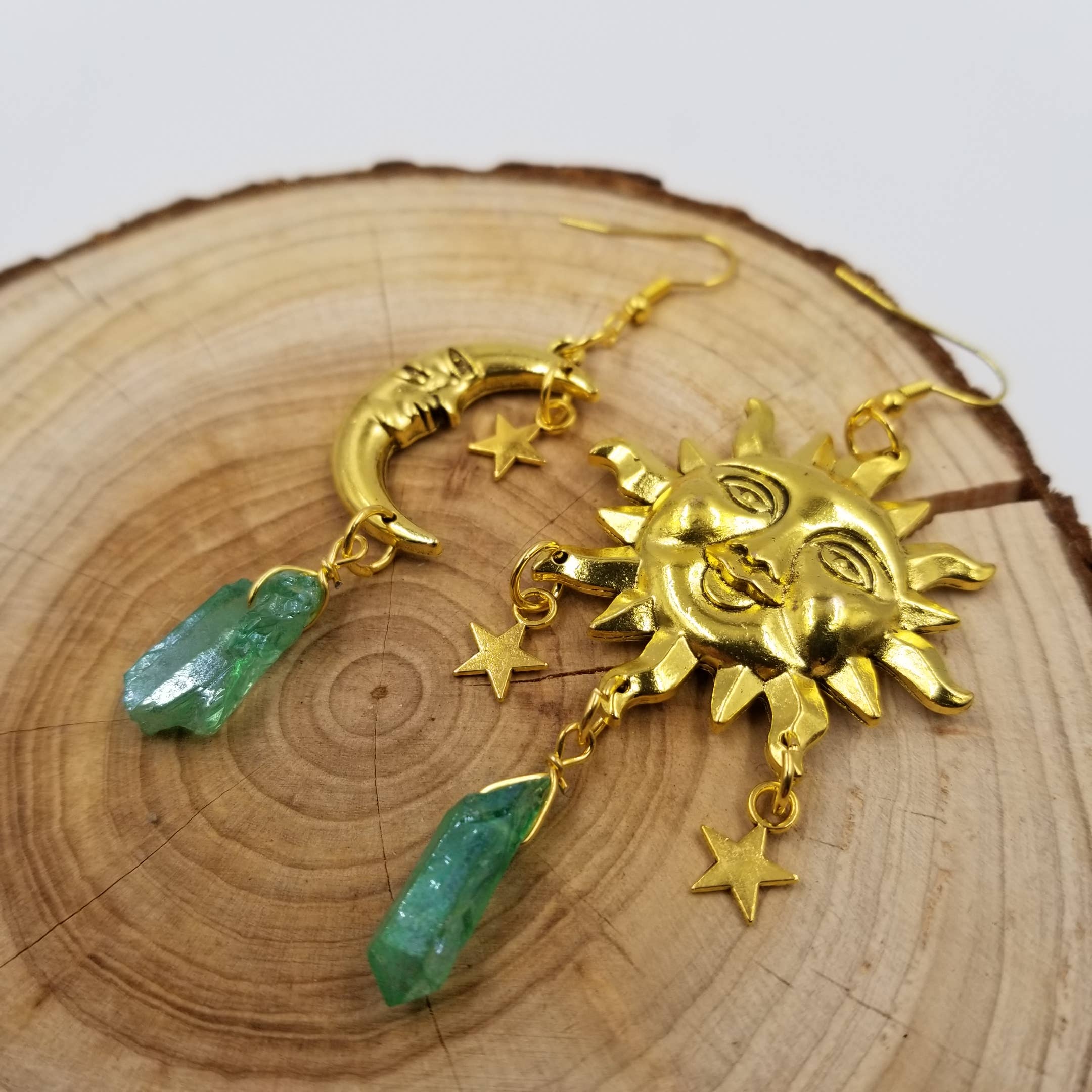 CHAKRA JEWELRY – Brincos de argola por atacado – Brincos Vintage Cristal Natural Soulmates1