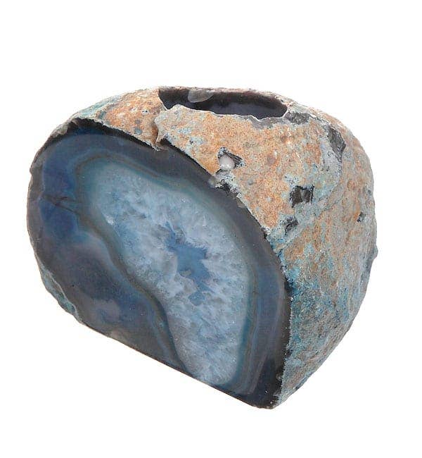 Natures Artifacts Inc - Venta al por mayor Candelabros - Portavelas de ágata azul - Portavelas de ágata5