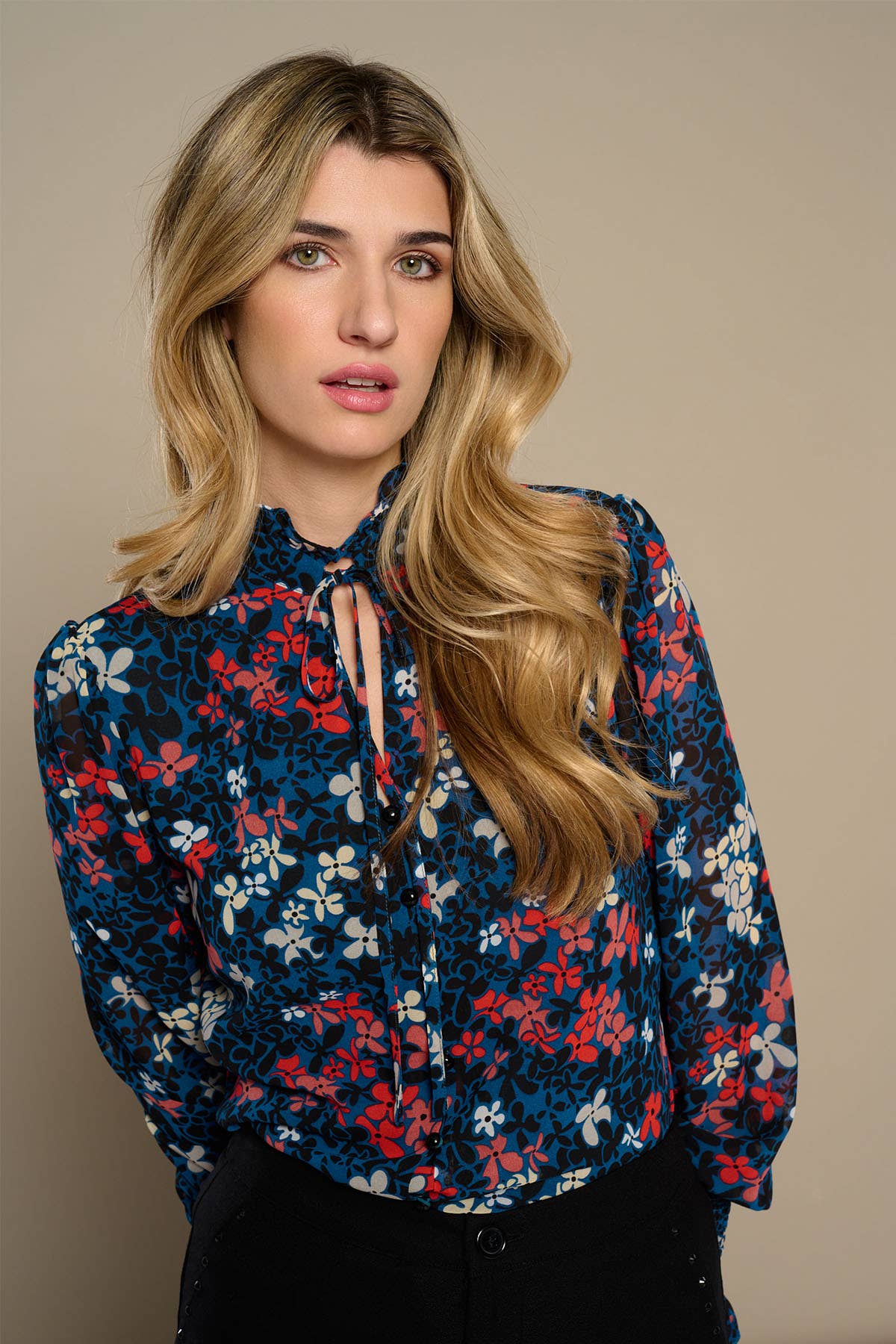 Blue ROSELLA TOP for wholesale on Faire0