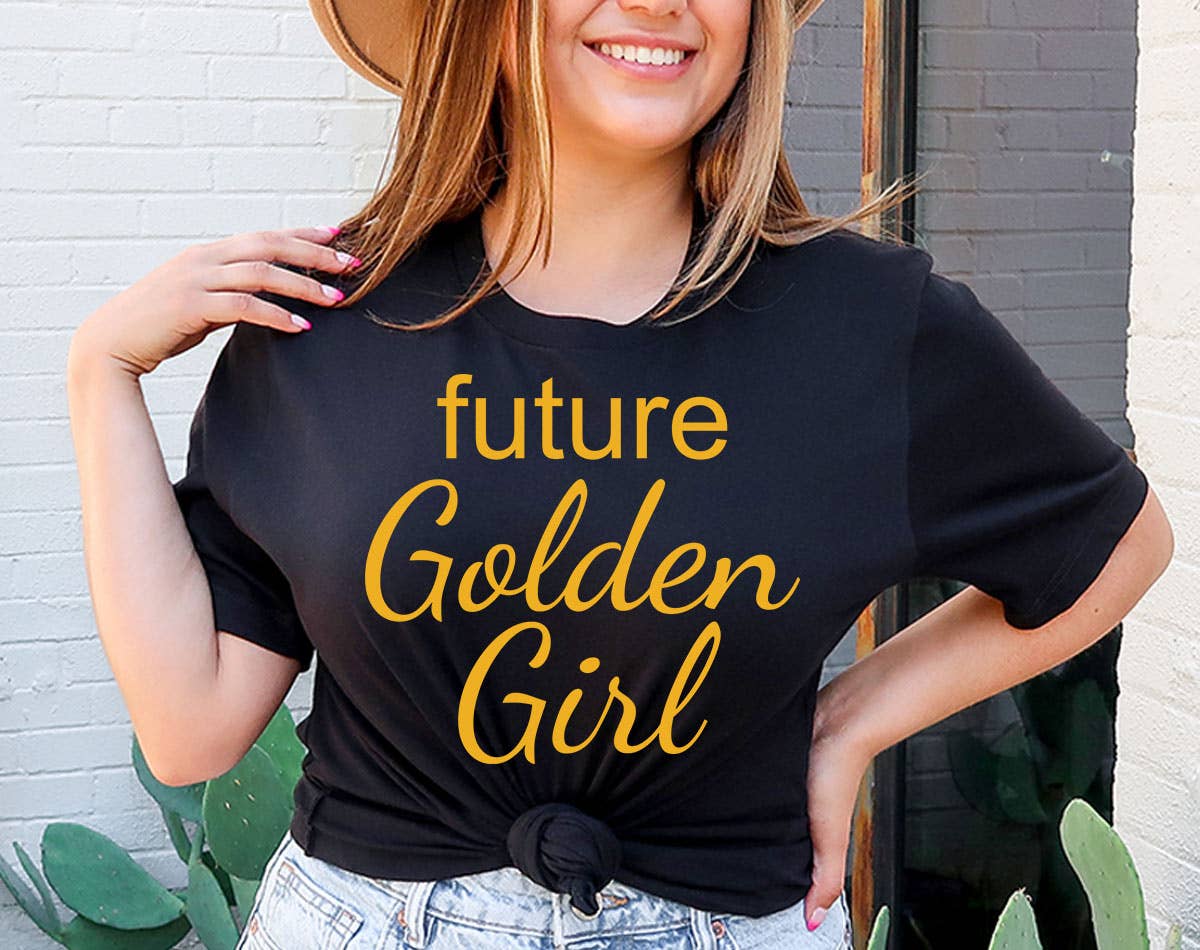 House Of Rodan - Wholesale T-Shirt (Graphic) - Women's - Future Golden Girl - Funny Pop Culture Trendy T-Shirt0