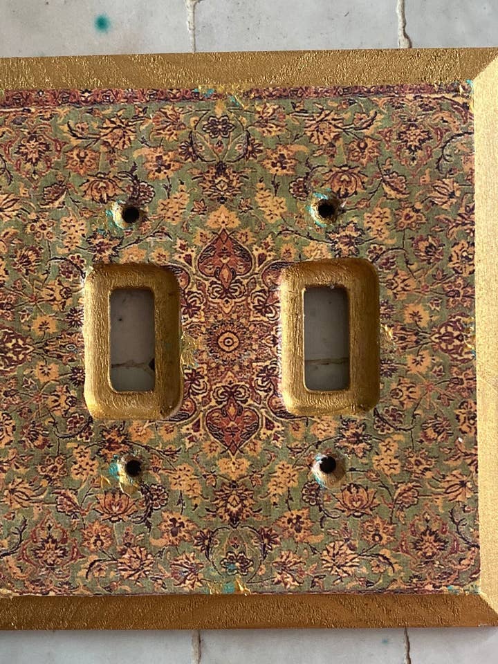 Moroccan Inspired Light Switch Plate for wholesale by BazaarZauber