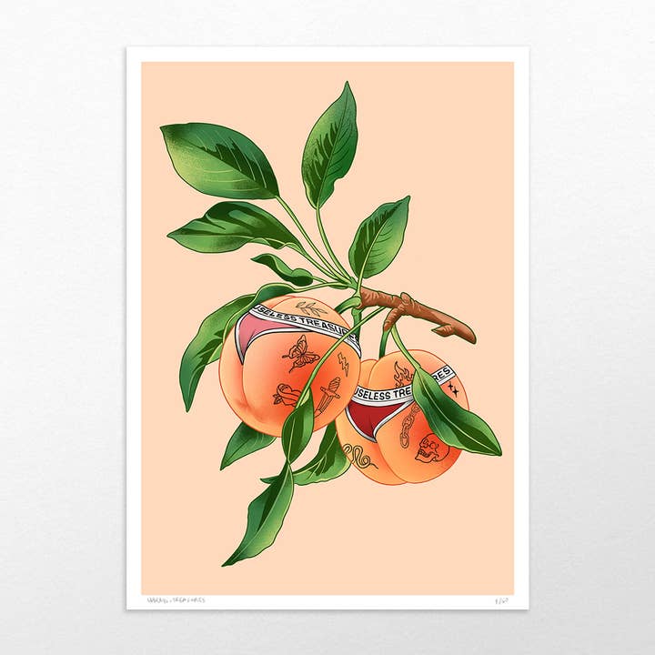 Peachy | Kunstdruk voor wholesale door Useless Treasures