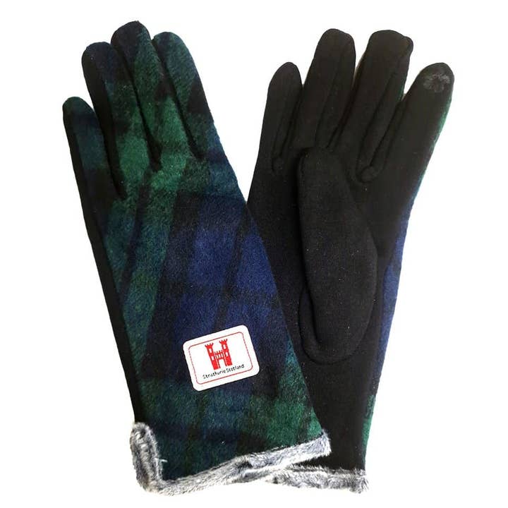 Gant pour femme en tartan Black Watch Strathurie Tweed pour la vente par Strathurie
