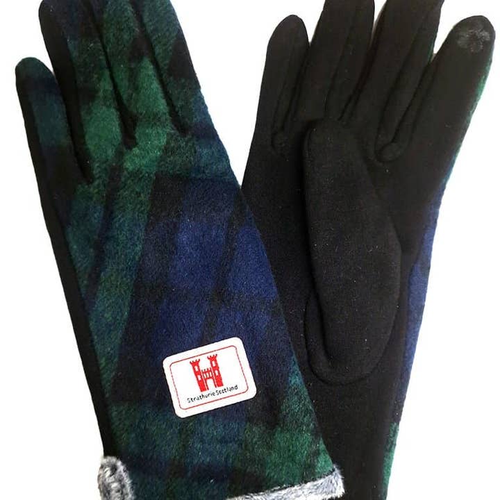 Gant pour femme en tartan Black Watch Strathurie Tweed pour la vente par Strathurie