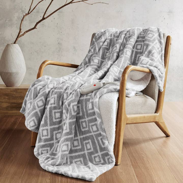 Olliix - Vente Couvre-lit - Plaid chauffant Dream Soft 50 x 60 po4