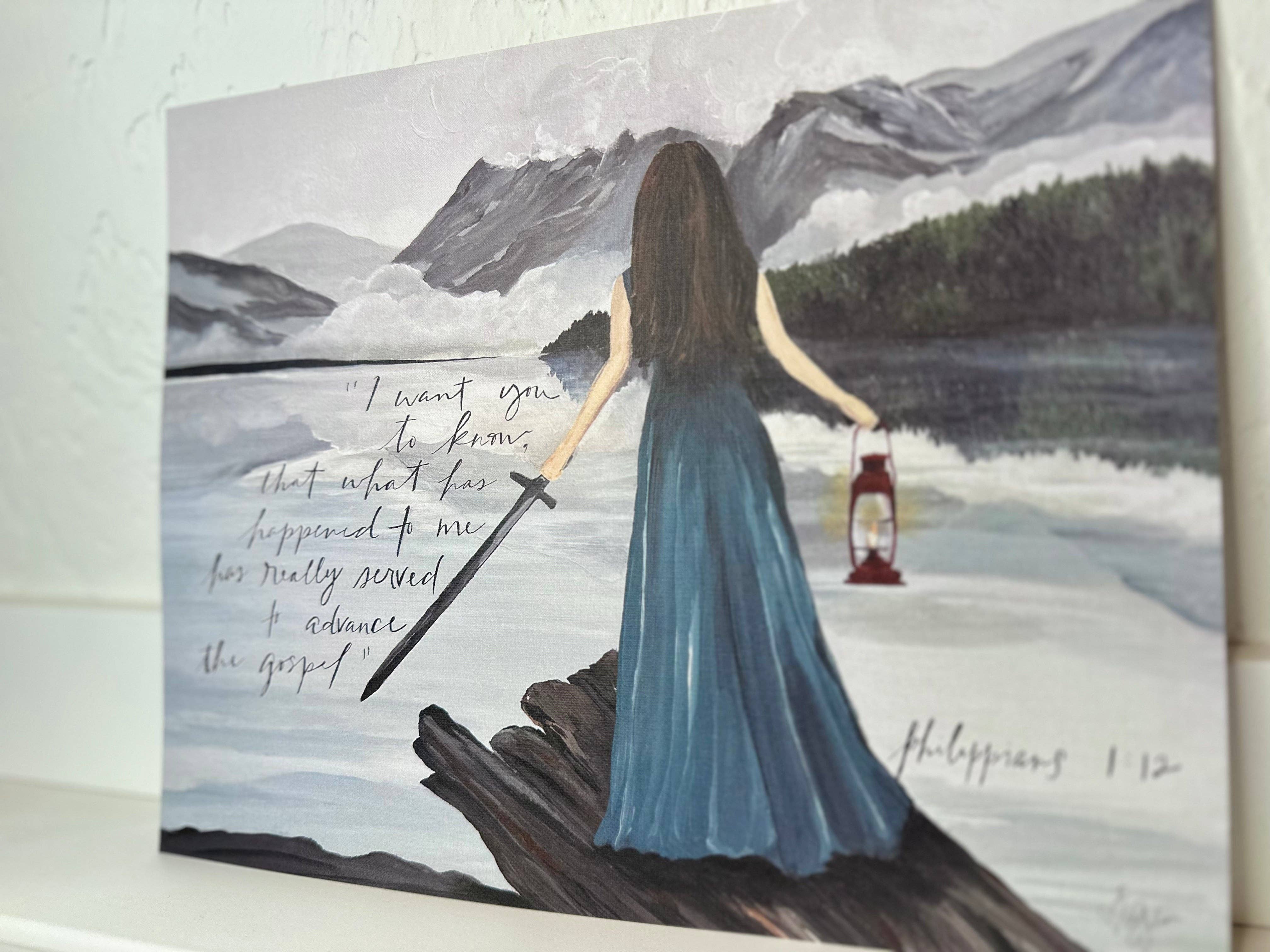 STORY DESIGNS - Wholesale Art Print - The Warrior - Wall Art Print 
• Christian Gift Decor2