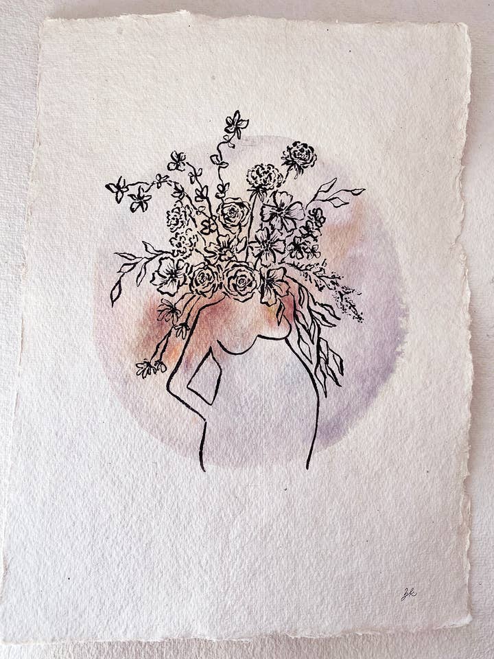 Blomstrende mor nr. 3 for engroshandel hos Zoë Kozyrakis Art Studio