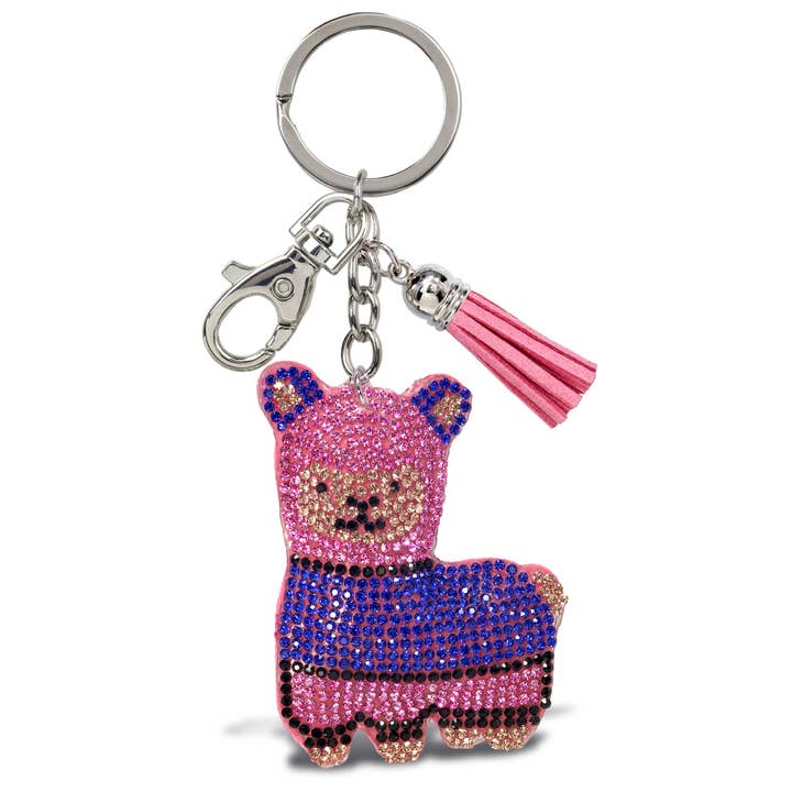 Encanto de Piedras Brillantes con Borla - Llama Rosa para venta al por mayor de Cota Global