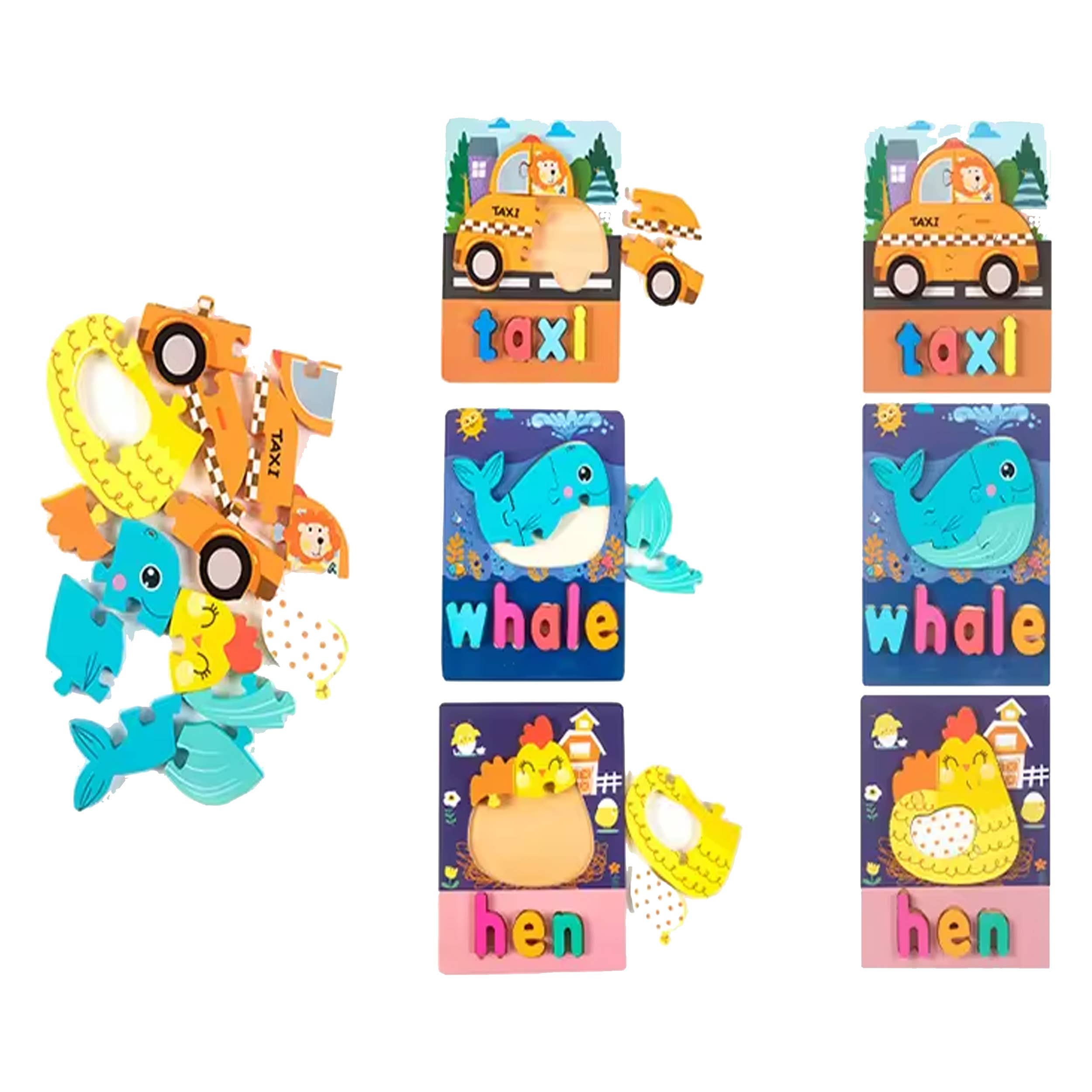 JSBlueRidge Toys - Wholesale Puzzle - Kids - Wooden Educational Puzzle Stocking Stuffer Kids Toys 3