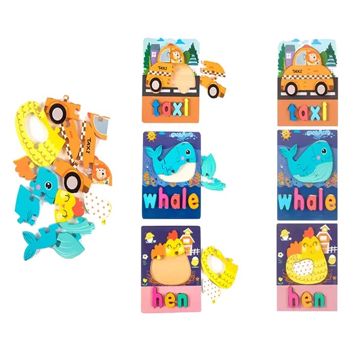 JSBlueRidge Toys - Wholesale Puzzle - Kids - Wooden Educational Puzzle Stocking Stuffer Kids Toys 3