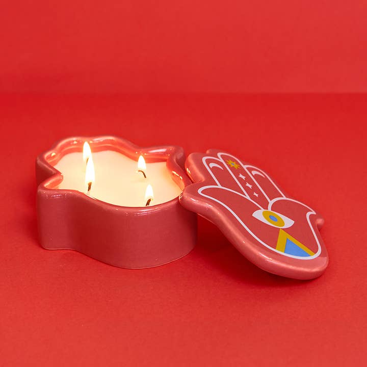 Balvi - Wholesale Novelty Candle - Candle,Lucky Hand,red,wax/ceramic1