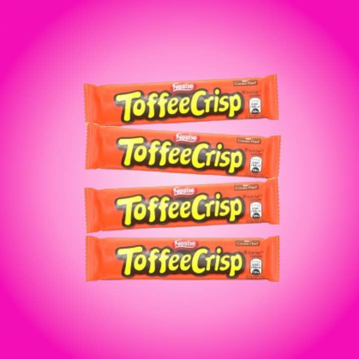 Clickin It Candy - Wholesale Chocoladereep - Nestle Toffee Crisp Bar, 4 stuks