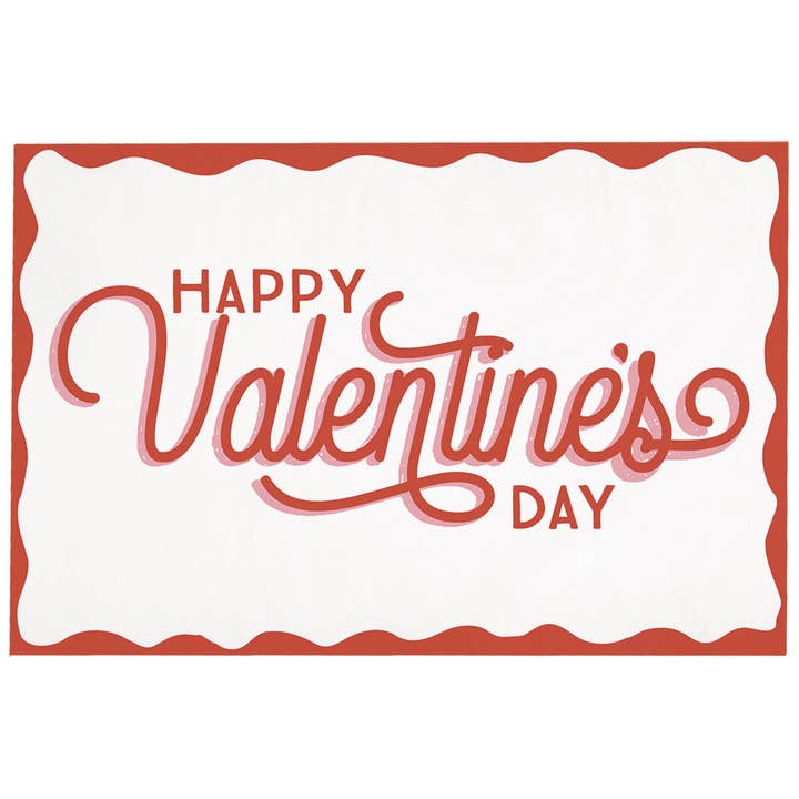 Happy Valentine's Day - Wooden Postcards for wholesale by Sincere Surroundings